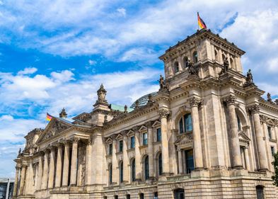 Zu sehen ist das Reichstagsgebäude in Berlin.